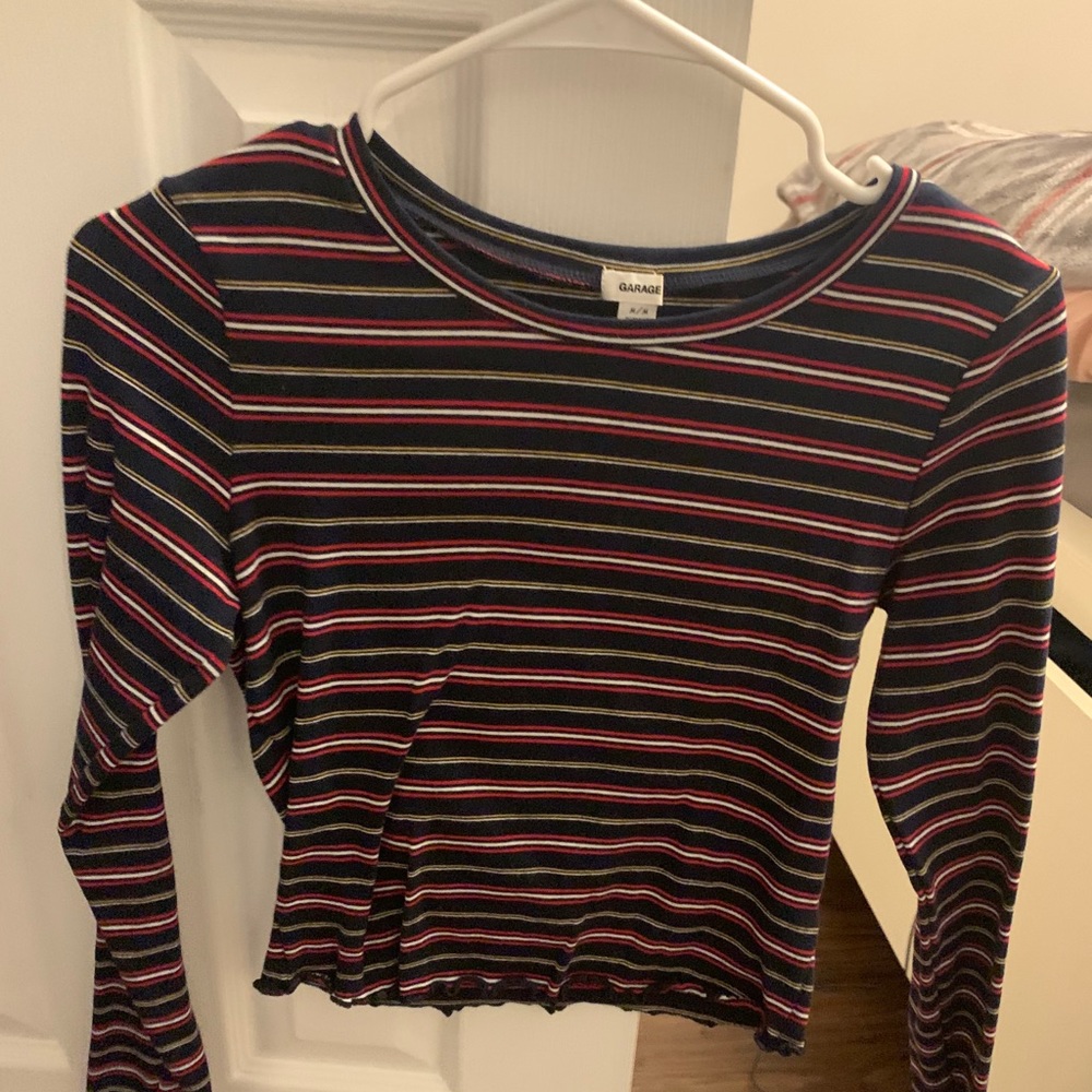 Garage stripped long sleeve